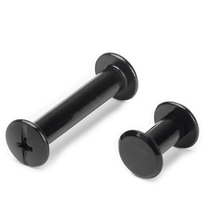 Tornillos Chicago de Cabeza Redonda con Óxido Negro, Rosca UNF, Fijaciones de Acero para Cinturones de Cuero y Encuadernación de Libros - Product Image 3