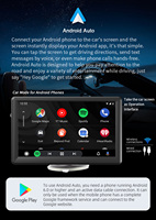 Layar Multimedia Stereo Android Carplay Portabel BQCC 7 inci, Layar HD, 12V-30V, Musik, Navigasi GPS, Panggilan BT, Monitor Layar Kendaraan