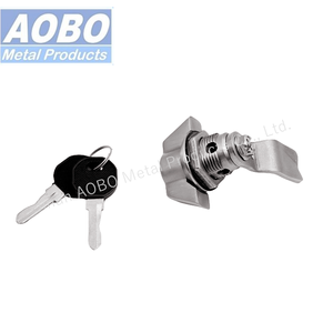 AOBO Puerta de armario industrial de acero inoxidable Perilla de ala cuarto de vuelta AISI 316 Cerradura de leva con llave <span class=keywords><strong>1333</strong></span> - Product Image 4