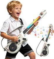DJ Mixer Éducatif Multifonctionnel DWI & Guitare Musicale Électronique pour Enfants avec Lumières et Musique en Plastique ABS