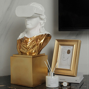Luce carattere di lusso creativo ornamenti scultura <span class=keywords><strong>David</strong></span> di gesso di arte testa soggiorno di casa modello di casa artigianato decorativi - Product Image 5