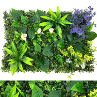 Panneau mural végétal artificiel JoyShine en buis simulé - Plantes vertes artificielles en plastique pour décoration extérieure et clôture de jardin