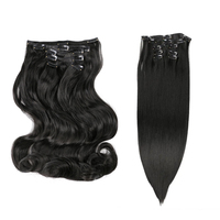 Extensions de queue de cheval de haute qualité, 17 pouces, 130g, lot de 6, coupe ample, en stock, adaptées aux femmes, vente en gros disponible