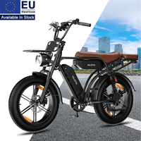 Vélo électrique à gros pneus M9 250W 48V 35Ah Double batterie Autonomie de 130 km 7 vitesses Freins à disque hydrauliques E-bike