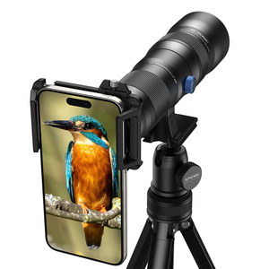 عدسة تصوير APEXEL بتكبير 20-<span class=keywords><strong>60X</strong></span> للهواتف الذكية مع مشبك للهاتف وحامل ثلاثي القوائم لتصوير الطيور والفيديو - Product Image 1