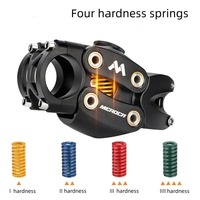 Stem Suspensi Sepeda Gunung MEROCA 7 Derajat 90mm untuk Bersepeda Off-Road, Touring, dan Jalan Berbatu, Peredam Guncangan dengan Empat Sambungan
