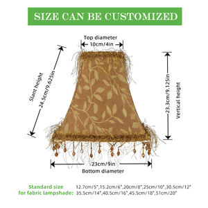 <span class=keywords><strong>Paralume</strong></span> di Design con Perline, Fatto a Mano, Stile <span class=keywords><strong>Antico</strong></span> Retrò con Frange, <span class=keywords><strong>Paralume</strong></span> Vintage - Product Image 2