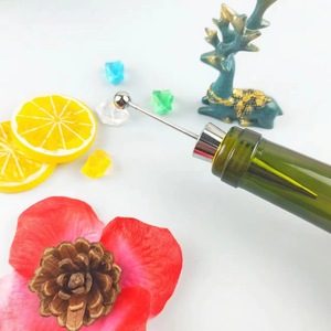 Silver Beaded Wine <b>Stoppers</b> With Long Stem Silicone Bottle <b>Stopper</b> Colored Wine Champagne Sealing <b>Stopper</b> - Product Image 3