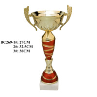 Trophée de la coupe du sport du salon de la voiture Phoenix en métal durable de style européen pour les événements de golf et de tennis