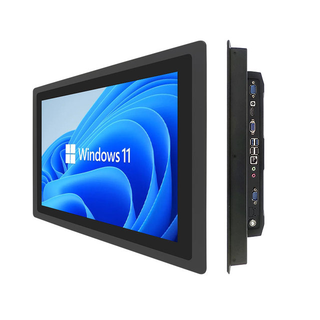 Industrial 15.6/21.5/18.5 Inch 10-Point Capacitive Touch Screen Monitor with Aluminum Alloy Frame 1920x1080 Resolution