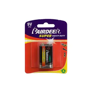 OEM pairdeer golden power plus heavy duty difference batteries 6lr61 and 6f22
