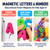 Kit de puzzle de lettres de l'alphabet éducatif pour l'orthographe avec tableau magnétique double face et aimants de réfrigérateur