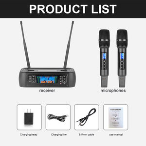 S200 אנטי מיילל אלחוטי מיקרופון דינמי מיקרופון עם טעינה מגנטית לשירת קריוקי - Product Image 4