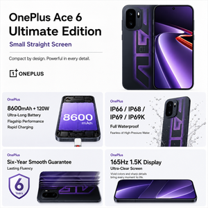 OnePlus Ace 6 Extreme Edition 5G Originale, Telefono da Gaming con Dimensity 9500, Display AMOLED 165Hz 6.78" 1.5K, Batteria 8600mAh, Prezzo all'Ingrosso - Product Image 3