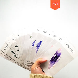 Logo personnalisé 78 cartes de Tarot noir classique <span class=keywords><strong>oracle</strong></span> ensemble d'apprentissage avec guide papier 350gsm cartes de Tarot imprimées pour l'utilisation du jeu - Product Image 3