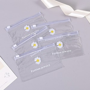Bolsas <span class=keywords><strong>de</strong></span> Embalaje Cosméticas Transparentes <span class=keywords><strong>de</strong></span> PVC con Cierre <span class=keywords><strong>de</strong></span> Cremallera, Diseño Fresco y Pequeño, Versión Coreana, para Champú, Mascarilla Facial, Rubor - Product Image 1