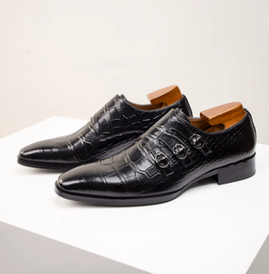 UP-6085r 46 47 bureau d'affaires bout pointu hommes chaussures habillées grande taille mariage sans lacet chaussures de marche - Product Image 4