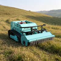 Tondeuse robot chenillée diesel 1000 mm à télécommande DIY, coupe-herbe industriel 4 temps CE pour ferme et verger, avec fonction de paillage
