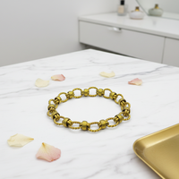 Chaîne torsadée en laiton faite à la main, maillons ovales torsadés, apprêts de bijoux, collier, chaîne brute massive, accessoires, électroplaqué sur mesure
