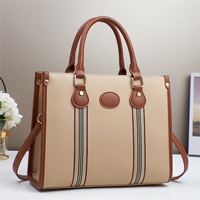 Nouveau Sac à Main Bandoulière Texturé en PU à Fermeture Éclair Style Coréen à Carreaux pour Femme, Collection 2025 – Fabricant Spécial Export