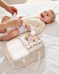Organizador de Fraldas para Bebê para Mesa de Troca, Armazenamento Portátil para Itens Essenciais de Recém-Nascidos - Product Image 6