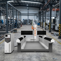 Centre de gravure CNC 4 axes robuste pour polystyrène, avec commande Syntec, axe Z à mouvement par entraînement, plateau de fraisage 5 faces, armoire indépendante et composants allemands et taïwanais