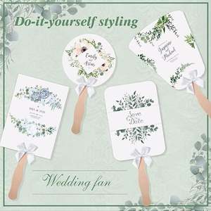 Abanicos Personalizados, Ideales para Fiestas y Bodas, Abanicos Promocionales con Logotipo Personalizado al por Mayor, Abanicos de Doble Cara para Eventos Empresariales - Product Image 1