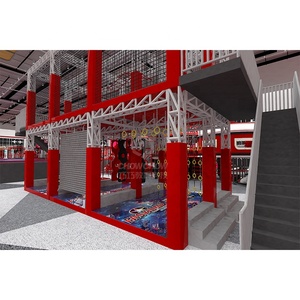Qiaoqiao Parque <span class=keywords><strong>de</strong></span> Trampolines Personalizado con Área <span class=keywords><strong>de</strong></span> Juegos Interior, Circuito Ninja y Muro <span class=keywords><strong>de</strong></span> Escalada para Parque <span class=keywords><strong>de</strong></span> Entretenimiento Familiar - Product Image 4