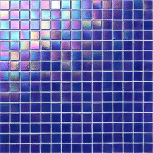 Chine Fourniture 20*20 Gradient Noir Verre Mosaïque Peel Stick Style Chinois Appartement Carreaux Muraux 4mm D'épaisseur pour Piscine Conception Graphique - Product Image 6