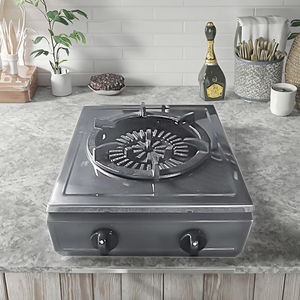 Réchaud à gaz de table en acier inoxydable épais de haute qualité avec brûleur Singer, protection anti-extinction de flamme, classe d'efficacité énergétique - Product Image 6