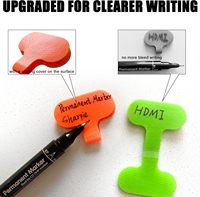 Etiquettes de cordon de câble en nylon inscriptibles multicolores avec crochet autobloquant pour l'identification de la gestion des câbles électroniques