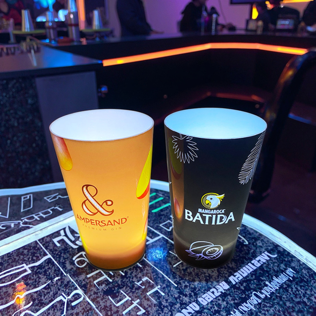 Hot Sale Festival Promotion Glow in the Dark Cup Gobelet lumineux Cup Liquid Led Party Cup