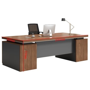 Escritorio ejecutivo moderno y simple para Jefe o gerente con cómodos muebles de oficina con panel de silla - Product Image 3