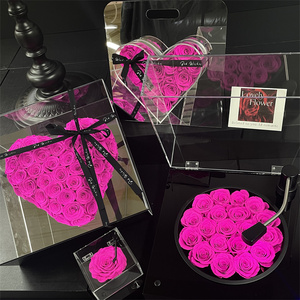 Cadeau de Saint Valentin Rose en gros véritable naturel de longue durée éternel immortel pour toujours éternel préservé fleurs fraîches dans une boîte - Product Image 2