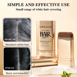 Bâton de retouche pour <span class=keywords><strong>cheveux</strong></span> gris, plastique, couvrance <span class=keywords><strong>temporaire</strong></span> instantanée, transparent incolore, 20g, OEM ODM, marque privée - Product Image 2