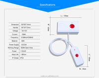 Système d'appel infirmier sans fil JIANTAO SOS, bouton d'appel pour soignants, système de téléavertisseur pour cliniques et maisons de retraite, alarme d'urgence intelligente, portée de 150 m