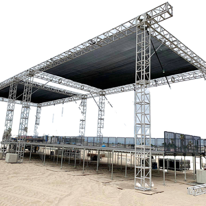 Plataforma de Escenario Portátil de Madera Contrachapada Antideslizante de 4*4 pies, 4*8 pies, Usada en Conciertos/Eventos - Product Image 1