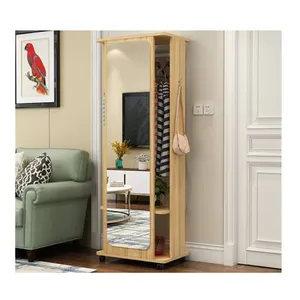 Armario Almirah — armoire de rangement rotative, Portable, multifonction, pour chambre à coucher, garde-robe avec miroir coiffeuse