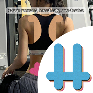 Nastro Muscolare Elastico in Cotone a Forma Speciale, Nastro Kinesiologico Pretagliato, Benda Sportiva per Protezione del <span class=keywords><strong>Collo</strong></span> Fonitaniya - Product Image 1