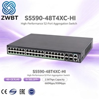 Commutateur Ethernet PoE H3C S5590-48T4XC-HI 48 ports avec prise en charge SNMP, QoS, VLAN, empilable, en stock