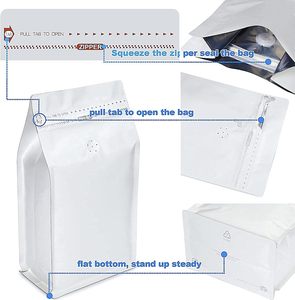 Wholesale Biodegradable Coffee <b>Pouch</b> Packaging Degassing Valve Ziplock One-Way Valve Resealable Lock Packing Biodegradable Food - Product Image 3