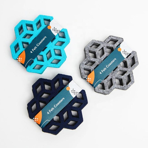 Nouvelle innovation, prix bas, sous-verre en feutre polyester classique, résistant à la chaleur, durable, taille personnalisable pour la maison et l'hôtel - Product Image 5