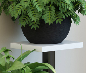 Grand support à fleurs en métal de style nordique à 4 niveaux, étagère intérieure/extérieure à revêtement en poudre pour plantes multiples, pour la maison et le jardin. - Product Image 3