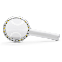 Elvis 2X/10X Handheld Pocket Magnifier with 110mm Glass Lens Portable for Reading & Inspection