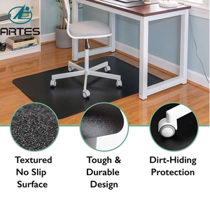 OEM صديقة للبيئة عدم الانزلاق دائم مخصص تصميم أسود كرسي مكتب حصيرة ل والخشب الصلب بلاط أرضية - Product Image 6