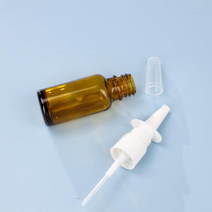 Mini flaconi per spruzzatore nasale in vetro ambrato 30ml 50ml 100ml flaconi Spray in vetro per congestione nasale portatili con tappo Spray nasale - Product Image 2