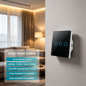 Enchufe <span class=keywords><strong>de</strong></span> Pared Inteligente Tuya WiFi <span class=keywords><strong>de</strong></span> 1 Canal con Pantalla Táctil <span class=keywords><strong>de</strong></span> Aluminio, <span class=keywords><strong>Puerto</strong></span> USB, 10A 16A, Estándar AU US CN, Interruptor <span class=keywords><strong>de</strong></span> Alimentación Negro - Product Image 2
