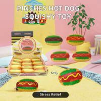 Jouet Squishy en forme de hot-dog pour soulager le stress et l'anxiété, design réaliste de pain à hot-dog, unisexe, à partir de 14 ans