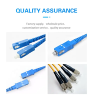SC/UPC SC/APC Jumper FTTH kabel Drop dalam dan luar ruangan G657A kabel serat optik kabel Patch 2.0mm 3.0mm