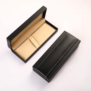 Quà Tặng Tùy Chỉnh Bút Trường Hợp Brown Faux Leather Pen Box Trường Hợp Cho Người Lớn